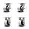 Service Caster 6 Inch Heavy Duty Semi Steel Cast Iron Wheel Caster Brakes 2 Rigid SCC, 2PK SCC-KP92S630-SSR-SLB-2-R-2 - alternate 1